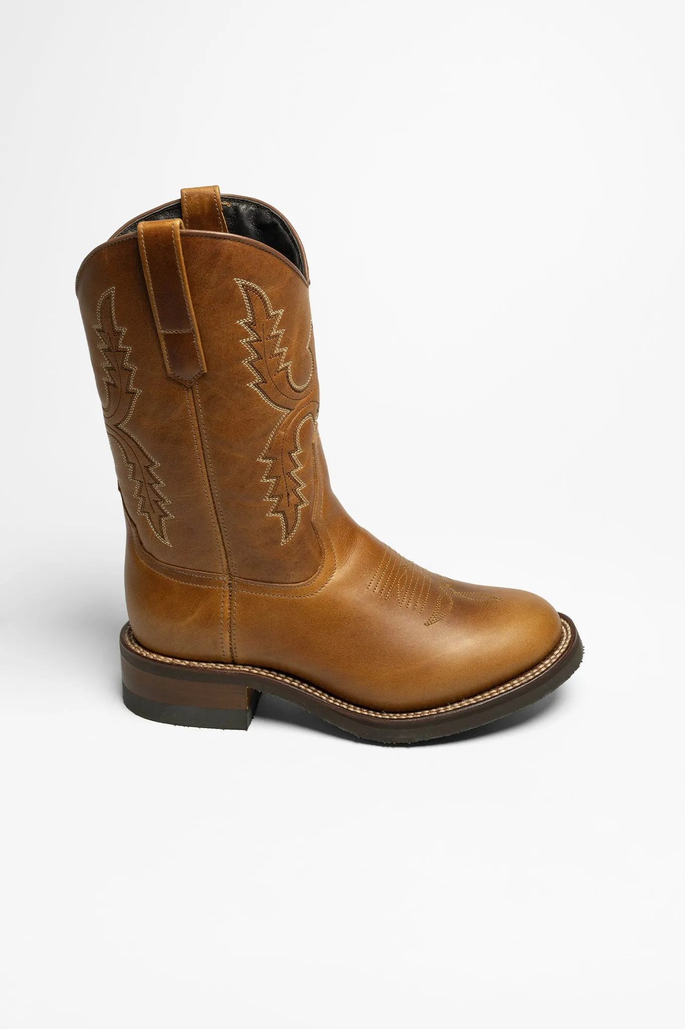 14340 PALM Damen Westernreitstiefel Braun - Thinsulate Isolierung