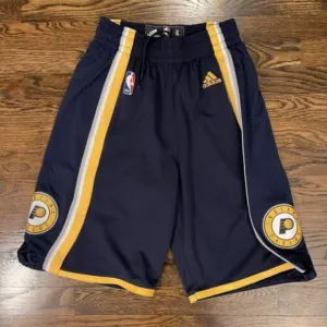 Adidas NBA Indiana Pacers On Court Swingman‎ Sewn Basketball Shorts Sz. S