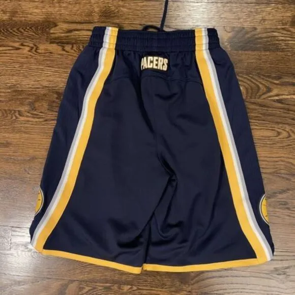 Adidas NBA Indiana Pacers On Court Swingman‎ Sewn Basketball Shorts Sz. S