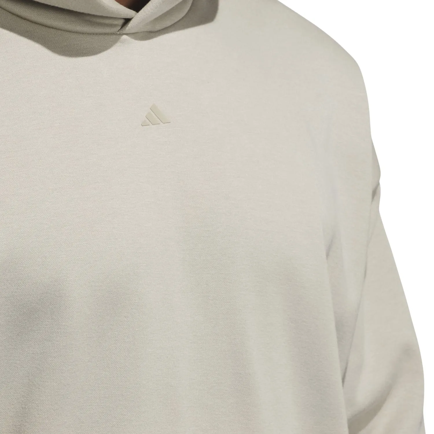Adidas Unisex Basketball Fleece Hoodie Putty Beige JC7846