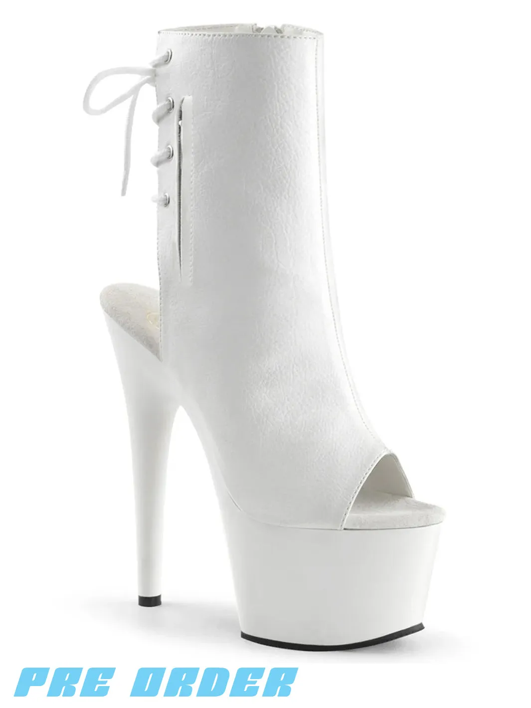 ADORE-1018 - WHITE VEGAN LEATHER ✰ PRE ORDER ✰