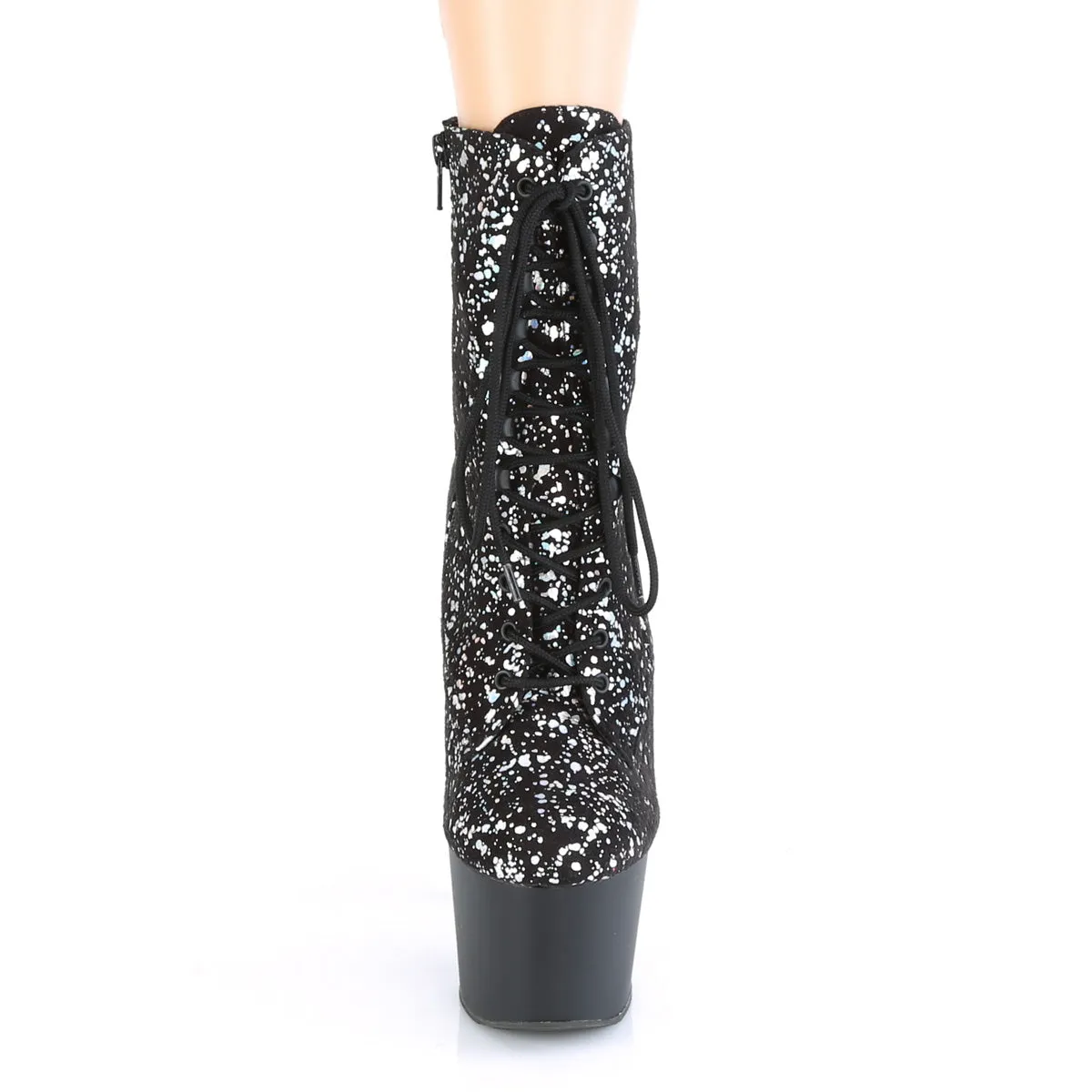 ADORE-1020SPLAT  Black Velvet-Silver Holographic/Black Matte