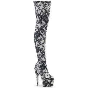 ADORE-3000DP  White-Black Stretch Fabric/White-Black Fabric
