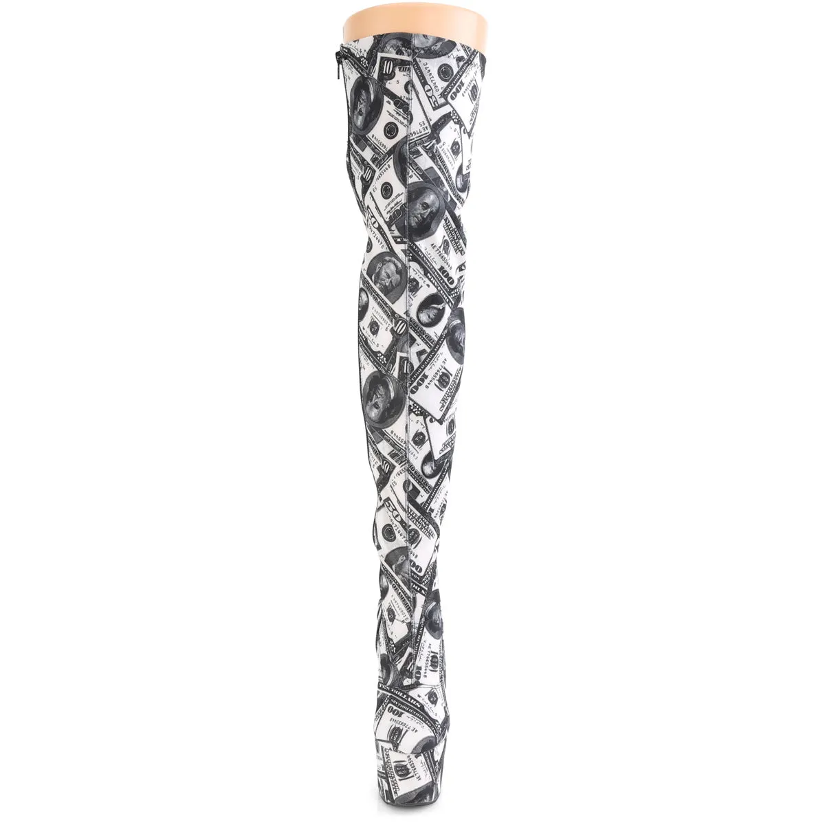 ADORE-3000DP  White-Black Stretch Fabric/White-Black Fabric