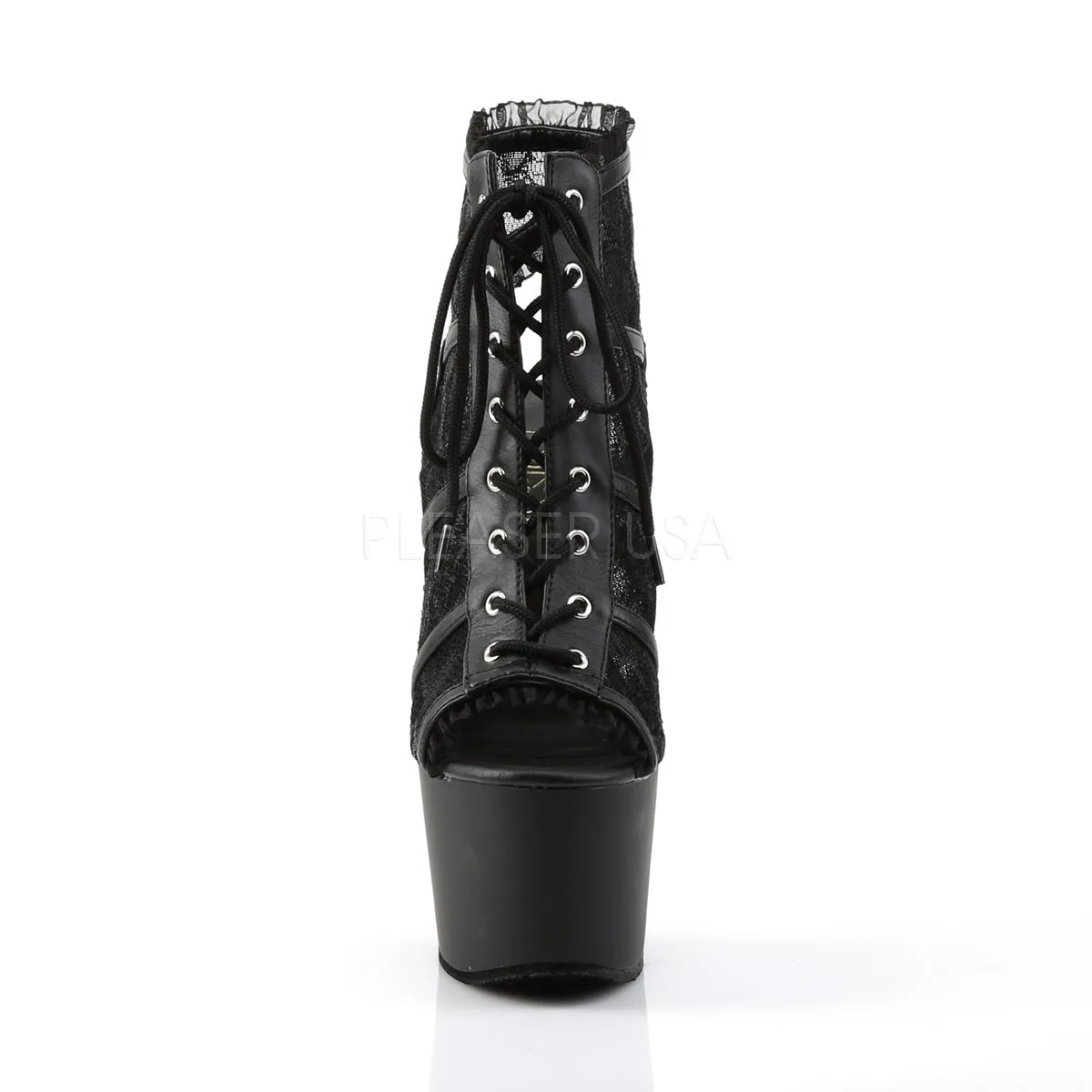ADORE-796LC  Black Mesh Lace/Black Matte