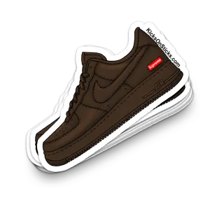 Air Force 1 Low "Supreme Brown" Sneaker Sticker