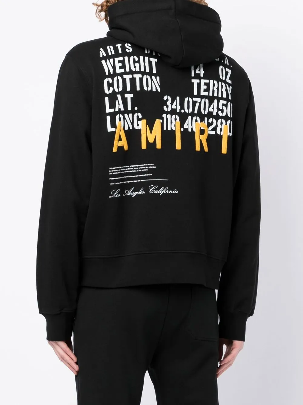 AMIRI logo-print cotton hoodie