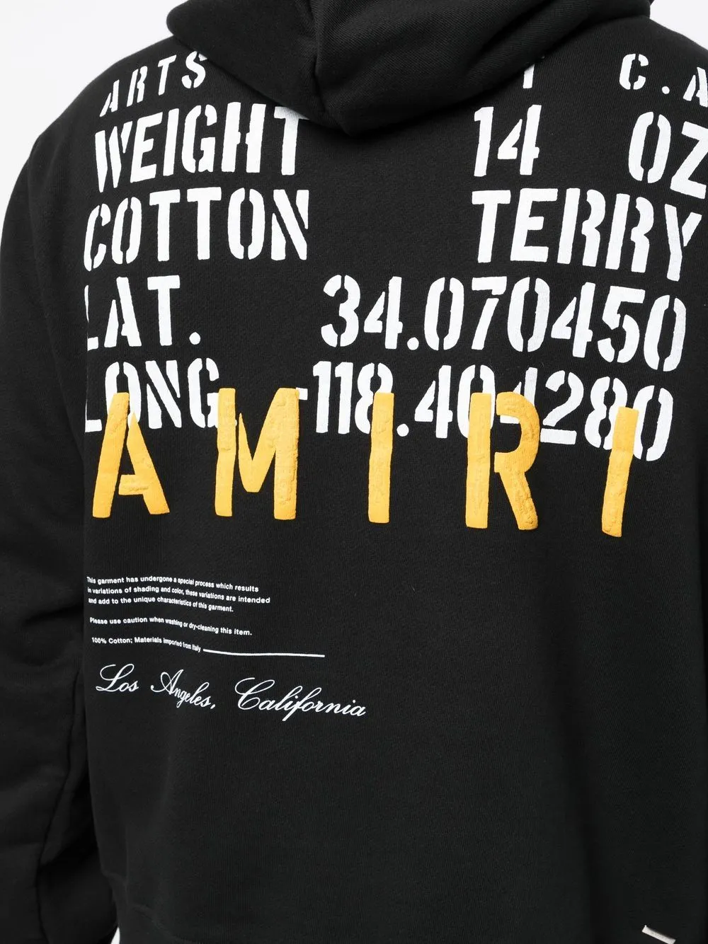 AMIRI logo-print cotton hoodie