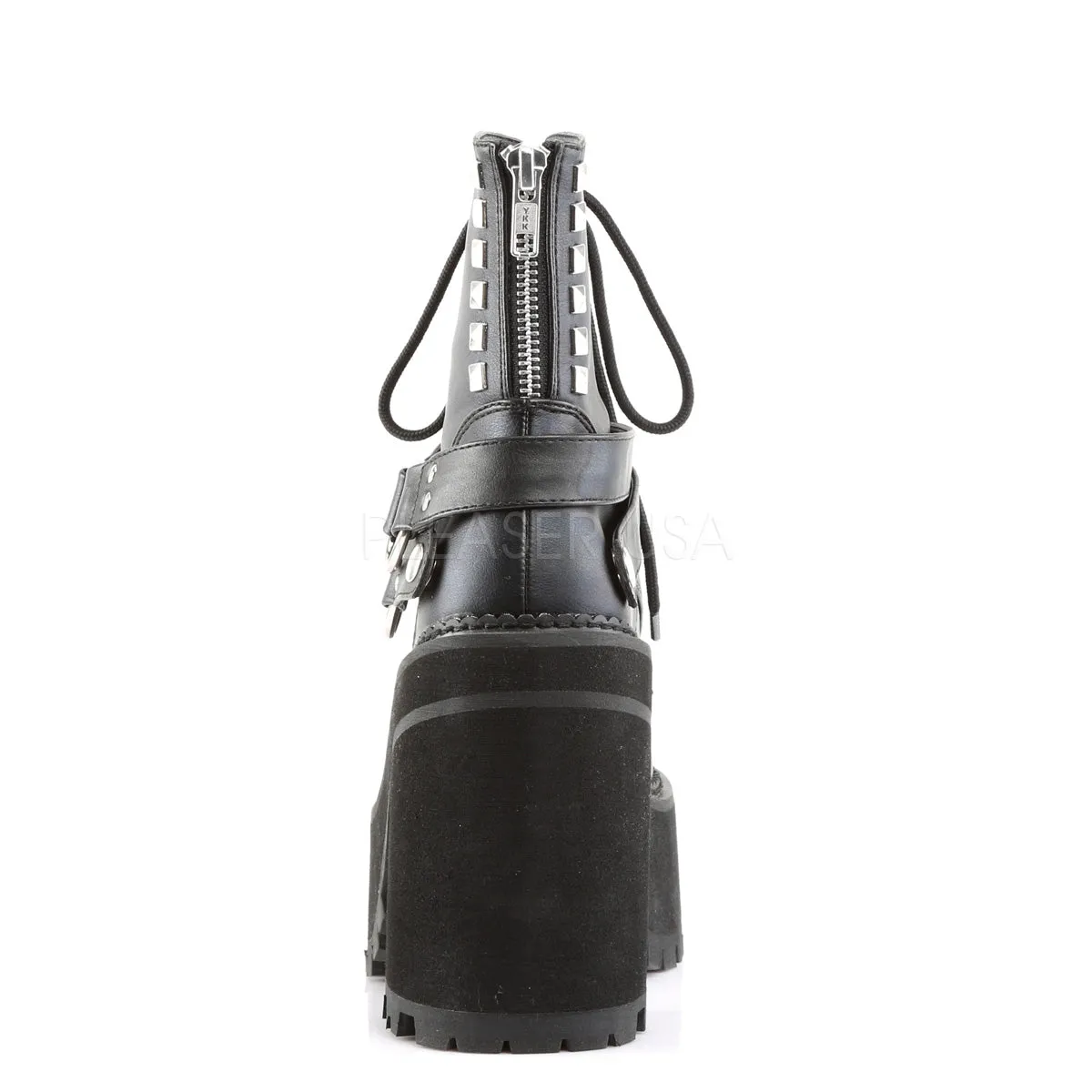 ASSAULT-101  Black Vegan Leather