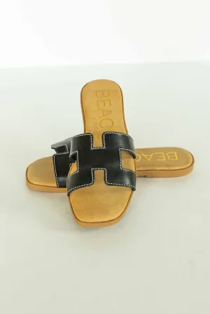 [BEACH MATISSE] ARLES SANDAL-BLACK