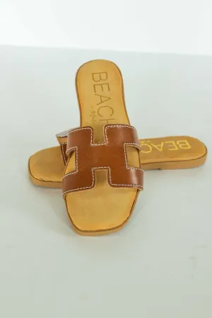 [BEACH MATISSE] ARLES SANDAL-COGNAC