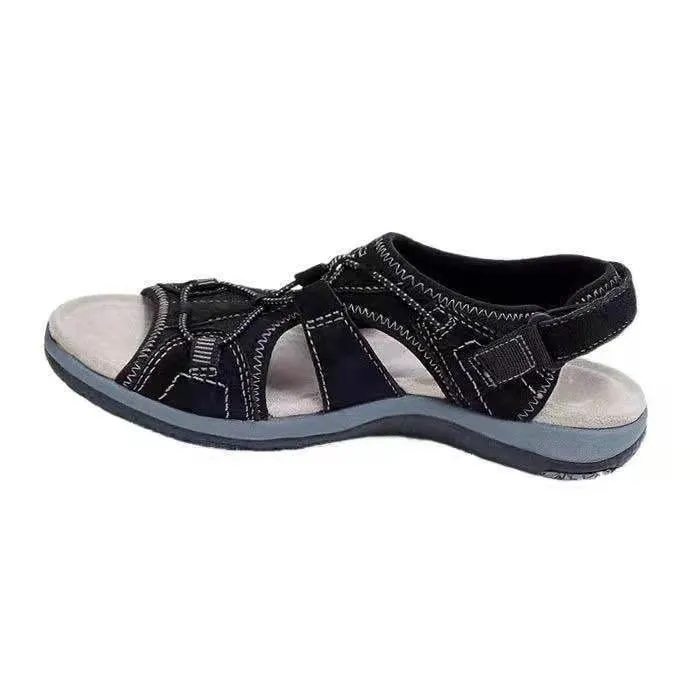 Beach Sandals Women Low-Top Round Toe Casual Sandals