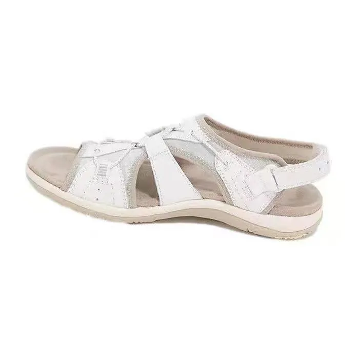 Beach Sandals Women Low-Top Round Toe Casual Sandals