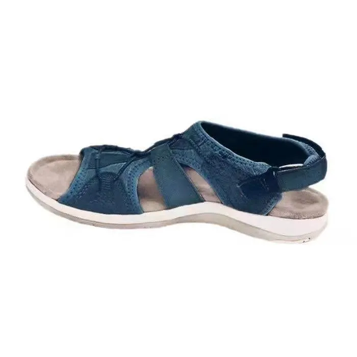Beach Sandals Women Low-Top Round Toe Casual Sandals