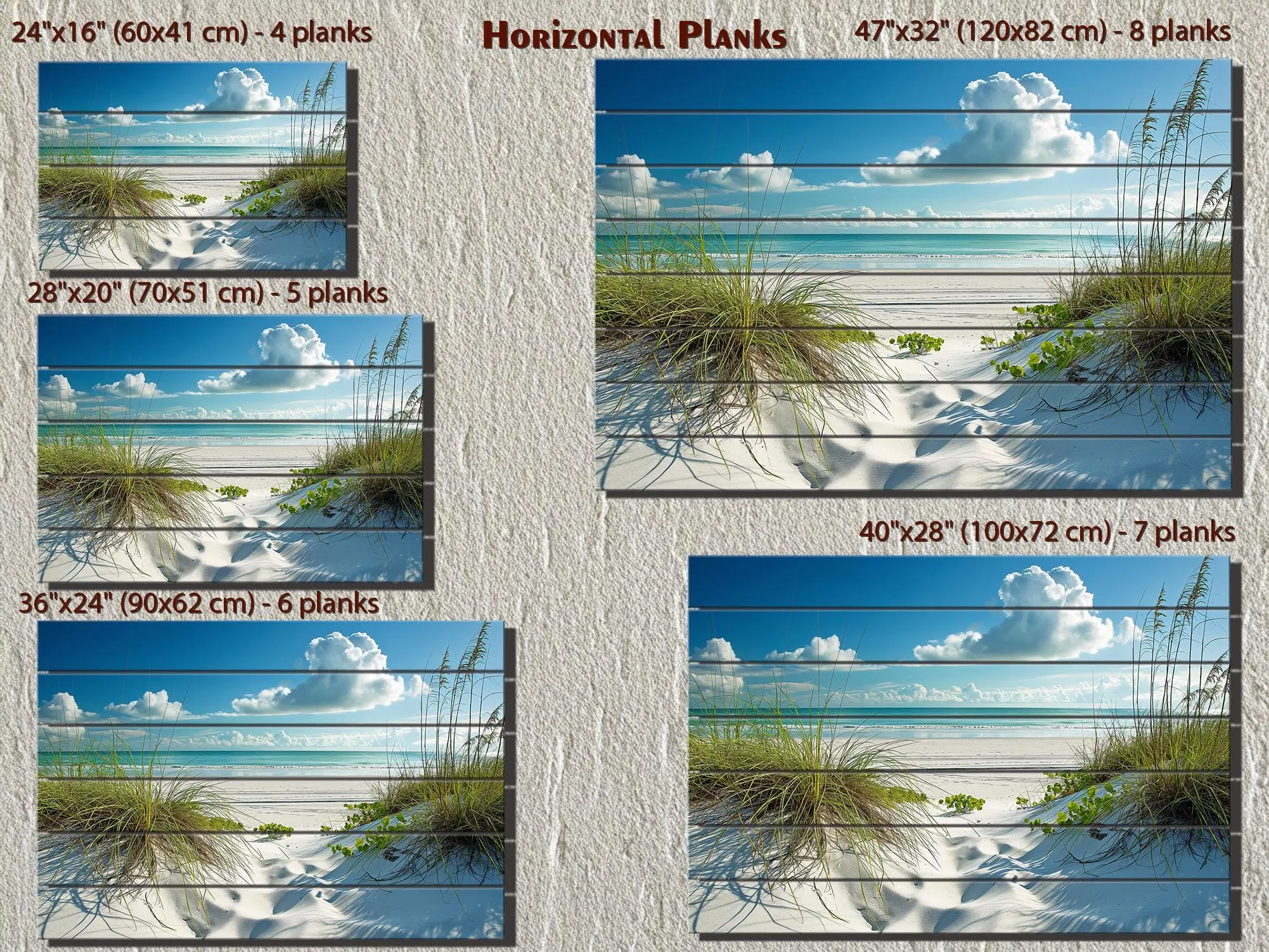 Beach Wood Wall Art - White Dunes And Grass Wood Sign