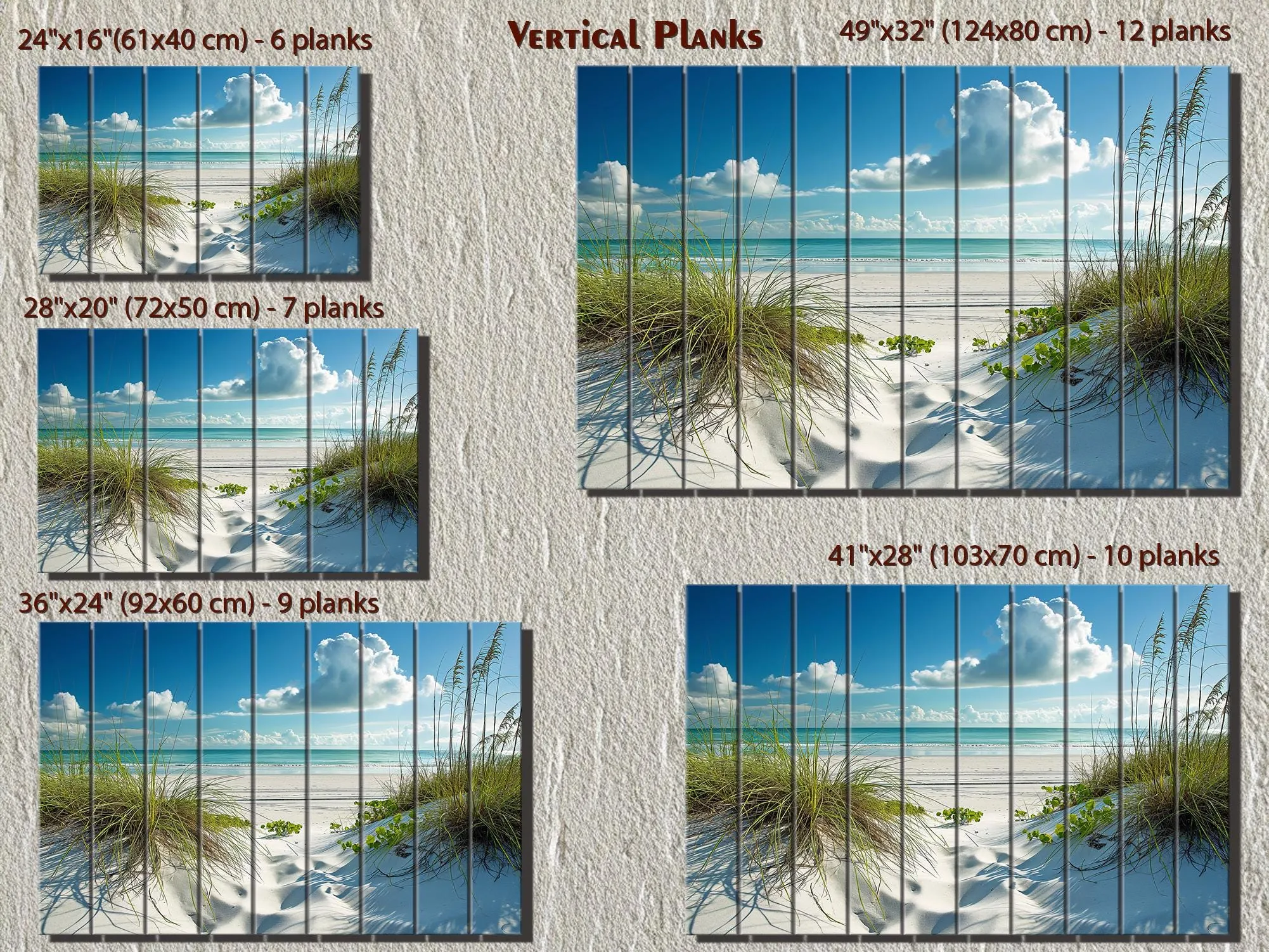 Beach Wood Wall Art - White Dunes And Grass Wood Sign