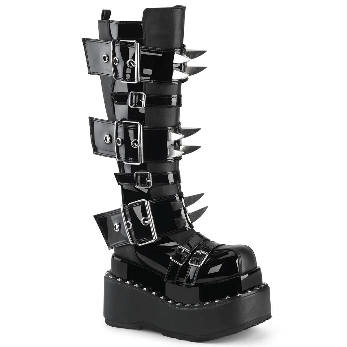 BEAR-215  Black Vegan Leather-Patent
