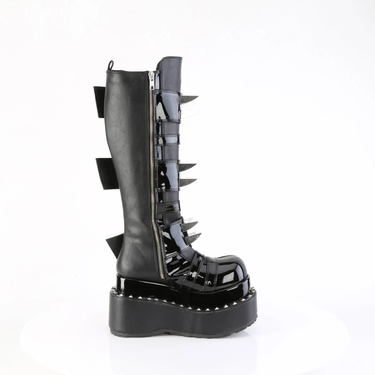 BEAR-215  Black Vegan Leather-Patent
