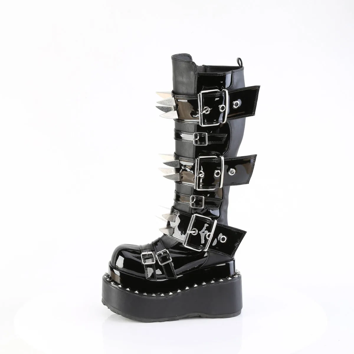 BEAR-215  Black Vegan Leather-Patent