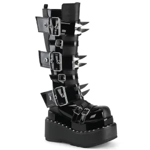 BEAR-215  Black Vegan Leather-Patent