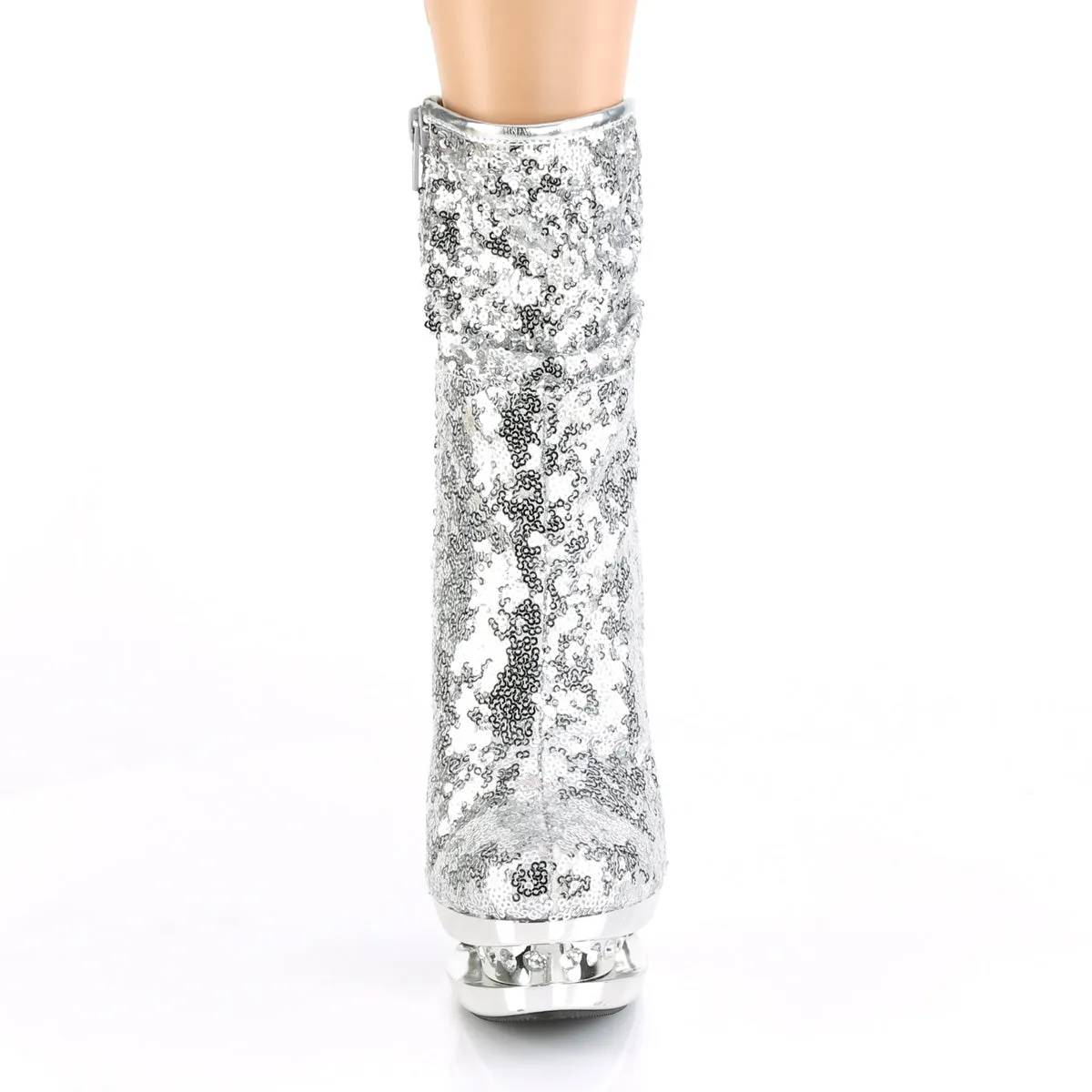 BLONDIE-R-1009  Silver Sequins/Silver Chrome