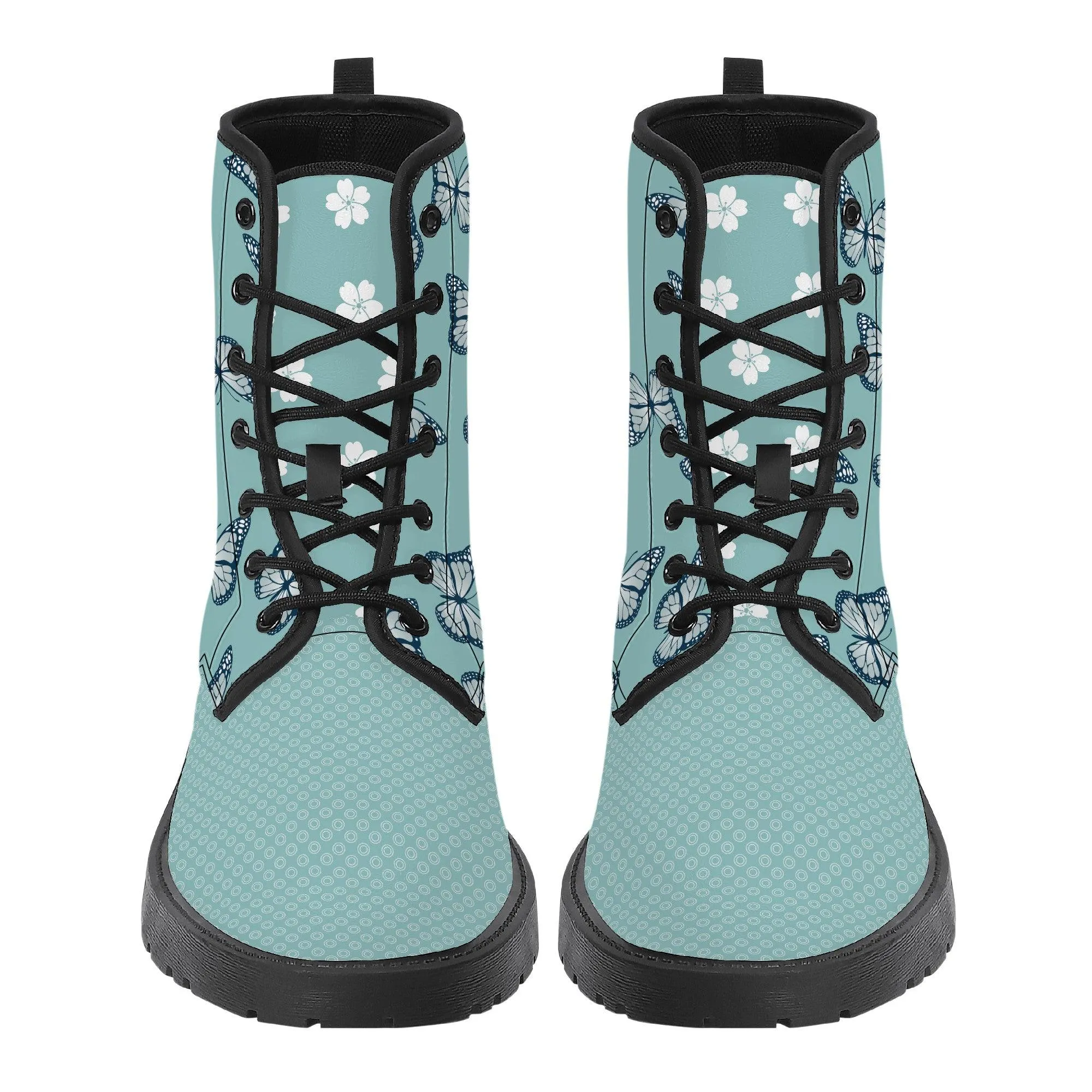 Blue Butterfly Eisen Vegan Leather Boots