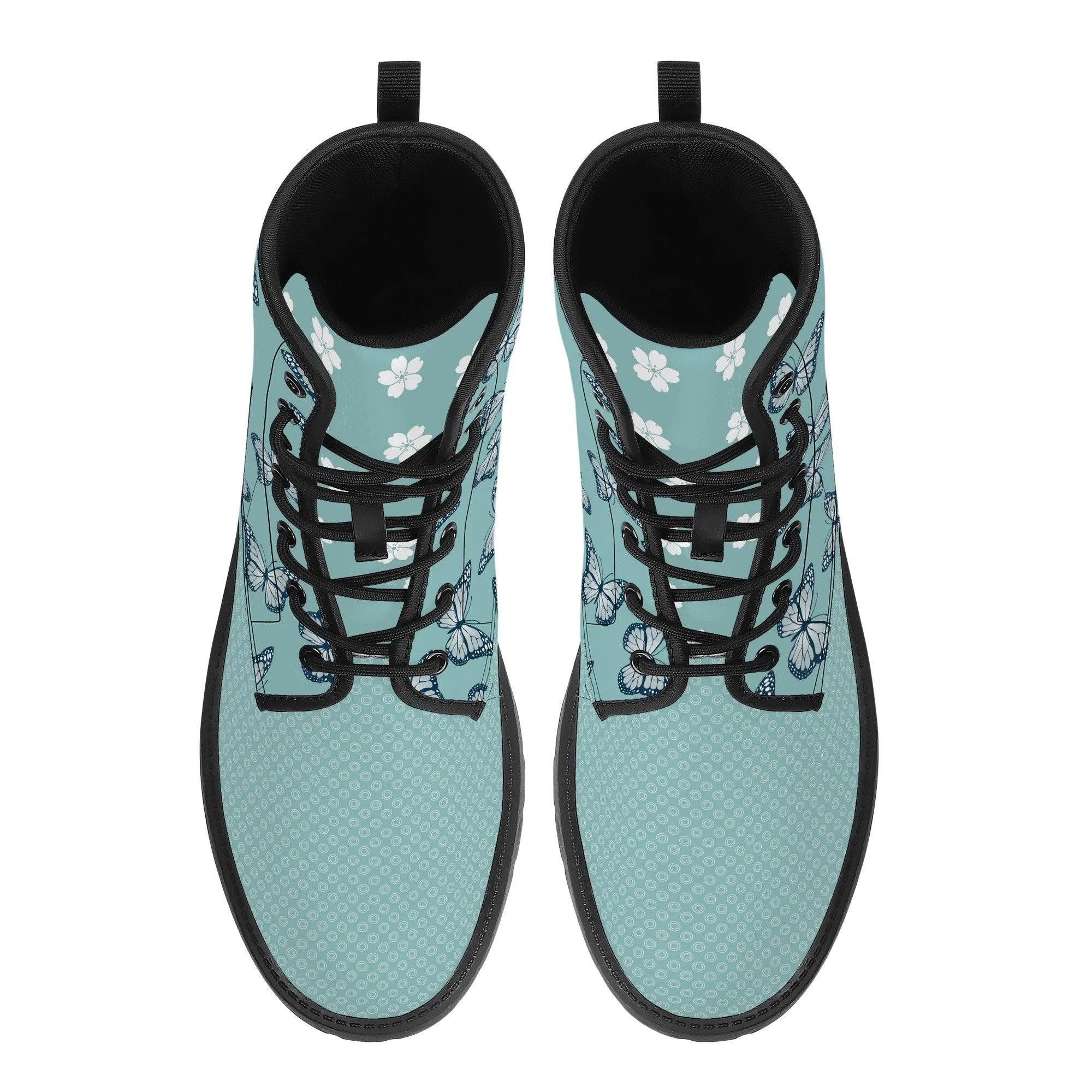 Blue Butterfly Eisen Vegan Leather Boots