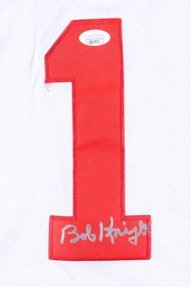 Bobby Knight Signed Indiana "The General" Adidas Jersey (JSA) Hoosier Head Coach
