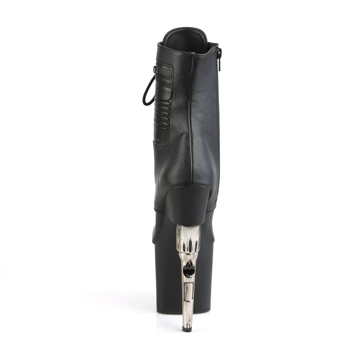 BONDGIRL-1020PK  Black Faux Leather/Black Matte