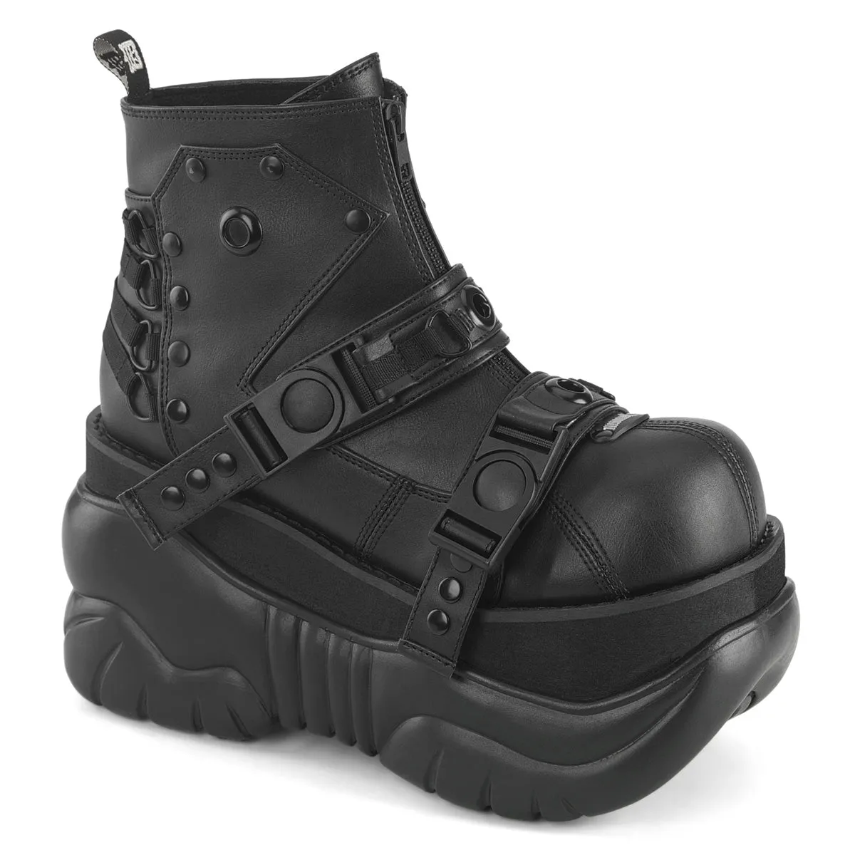 BOXER-60  Black Vegan Leather