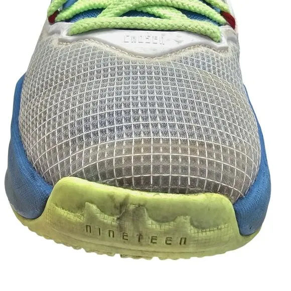 Boys Nike Lebron XIX (19) Basketball Sneaker in Dutch Blue/Lime Glow/White
