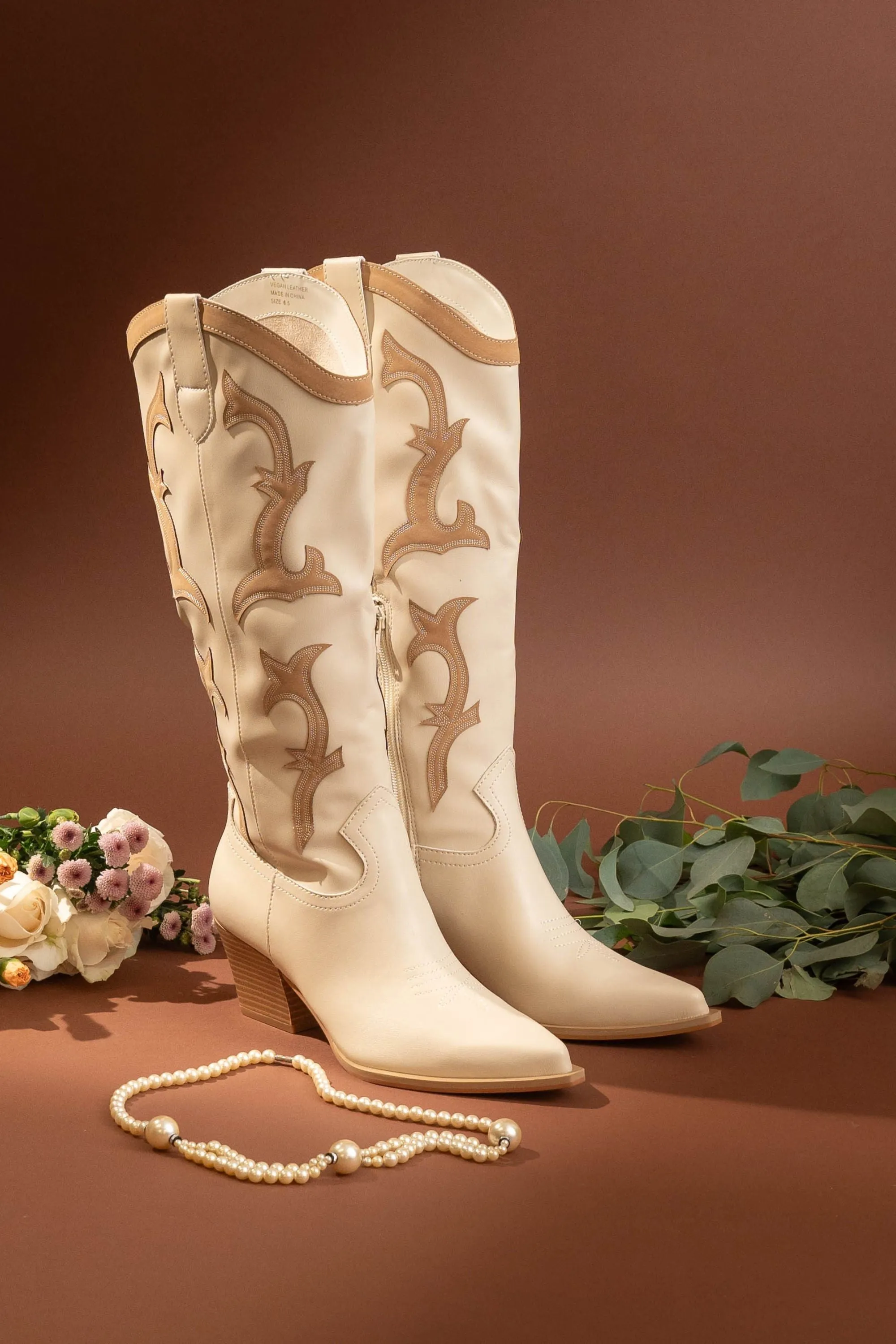 Brielle Boots -Beige