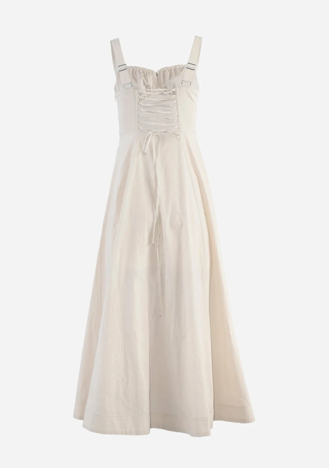 Bustier Bodice Midi Dress