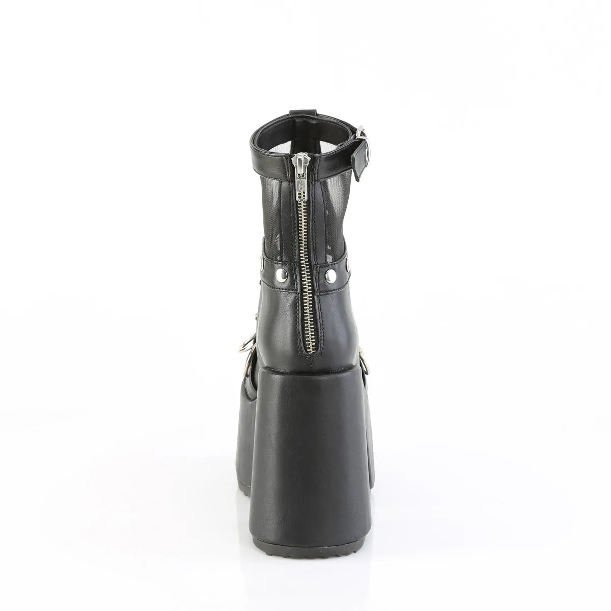 CAMEL-52  Black Vegan Leather