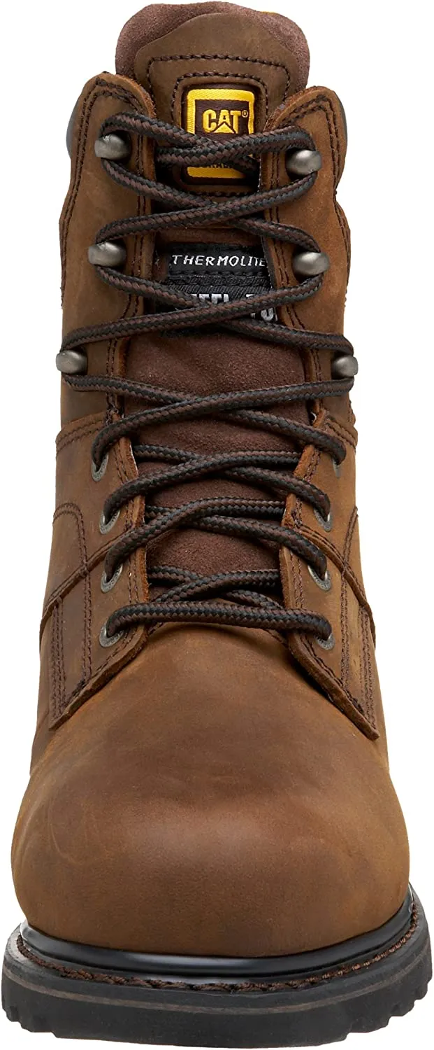 Caterpillar  Mens SALVO 8" WP ST TX Work Boot Brown