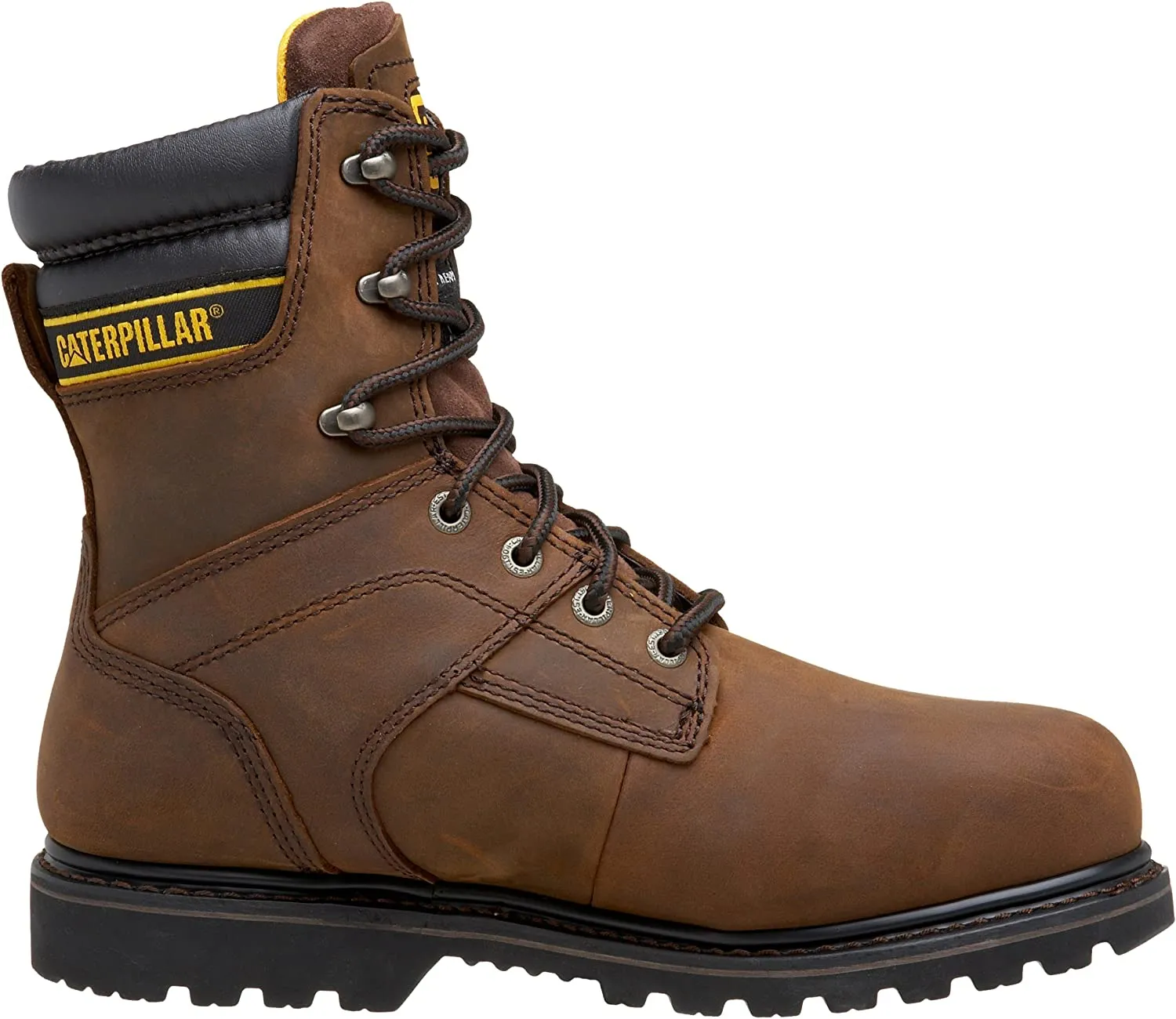 Caterpillar  Mens SALVO 8" WP ST TX Work Boot Brown