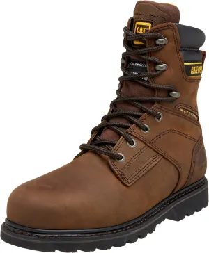 Caterpillar  Mens SALVO 8" WP ST TX Work Boot Brown