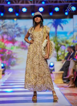 Celestial Bloom Maxi Dress