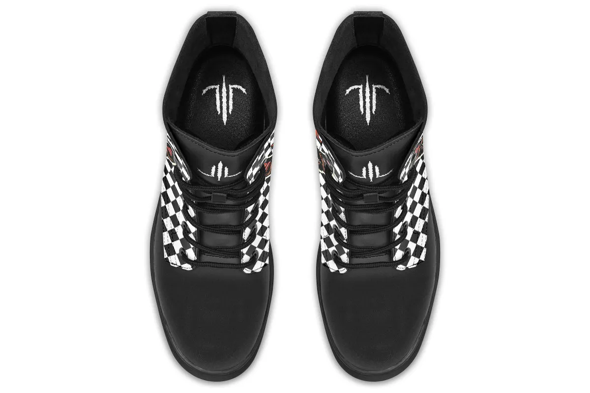 Checkered Bats V2 Boots