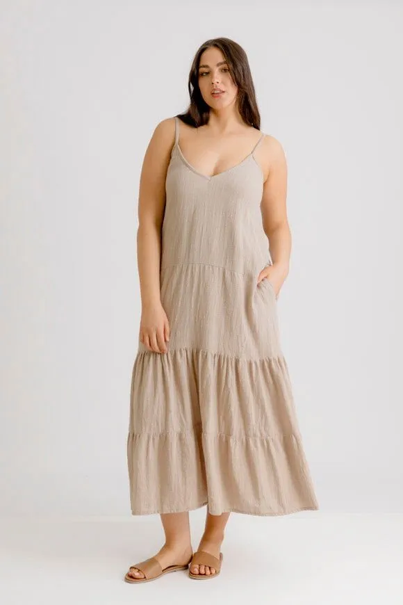 Clara Dress - Stone