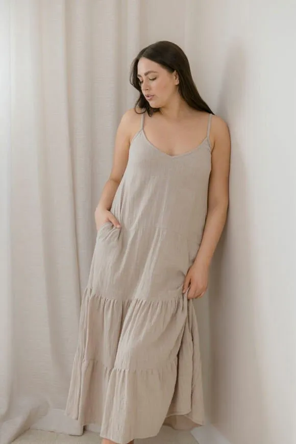 Clara Dress - Stone