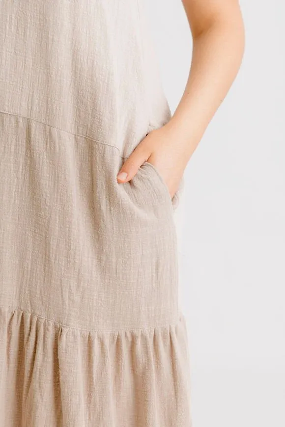 Clara Dress - Stone