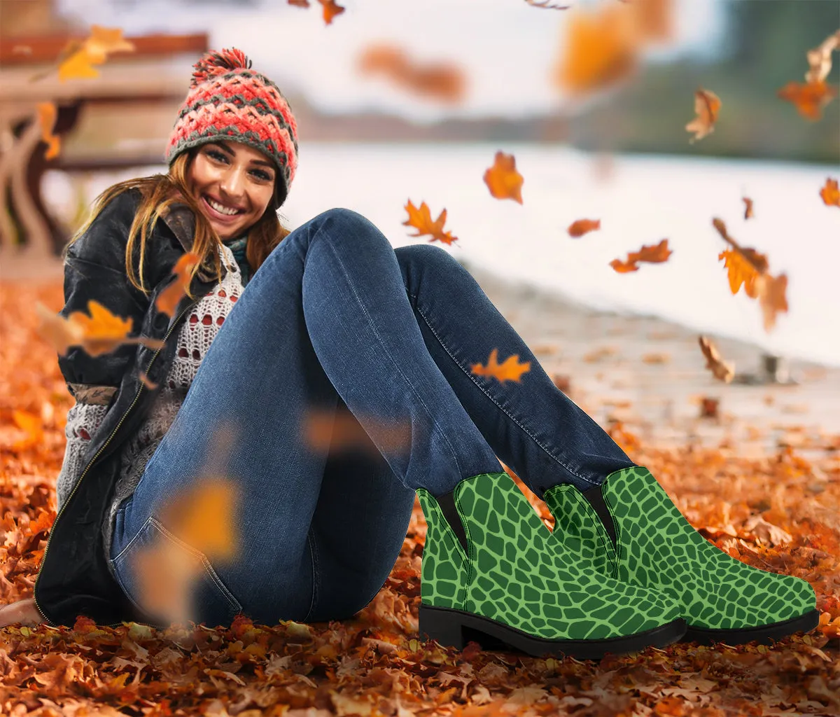 Croc Pop Art - Suede Boots