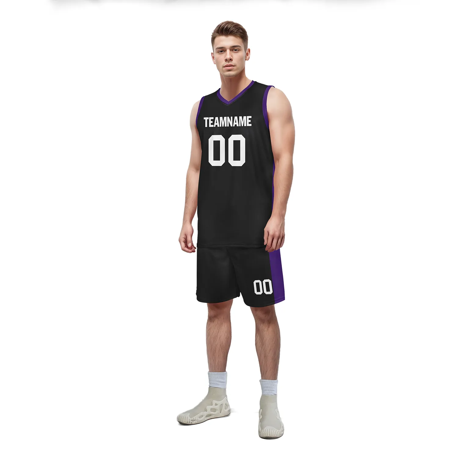 Custom Black Classic Style Sports Uniform Basketball Jersey BBJ01-bd0a70ce