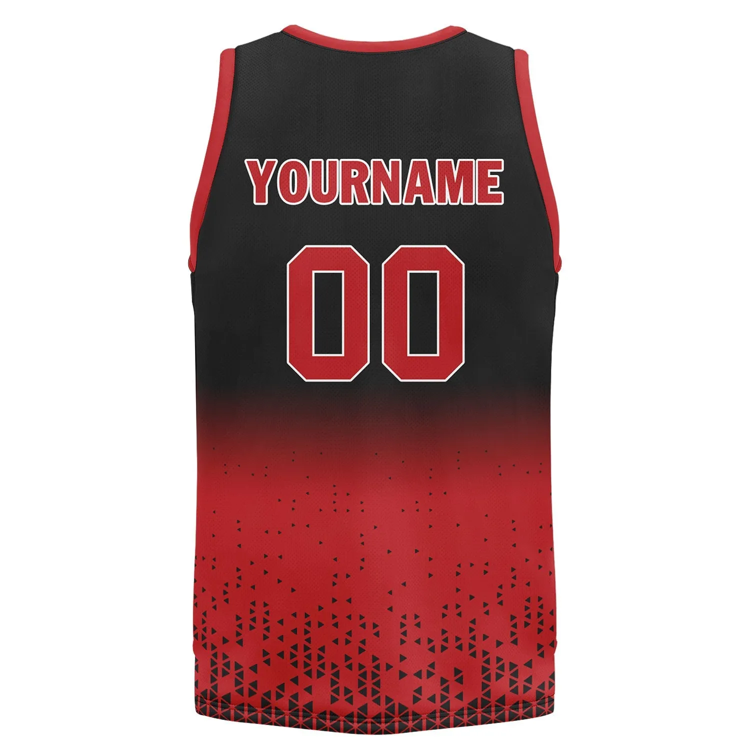 Custom Black Red Fade Fashion Sports Uniform Basketball Jersey BBJ01-D020102-4