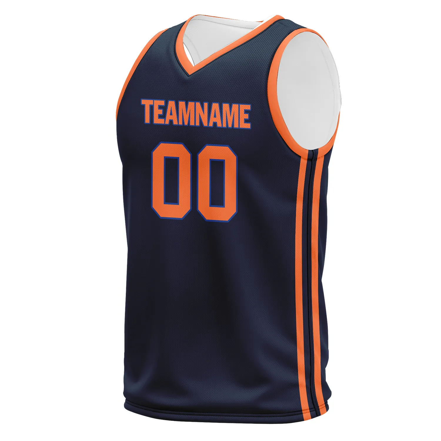 Custom Blue Orange Classic Style Sports Uniform Basketball Jersey BBJ01-bd0a70ae