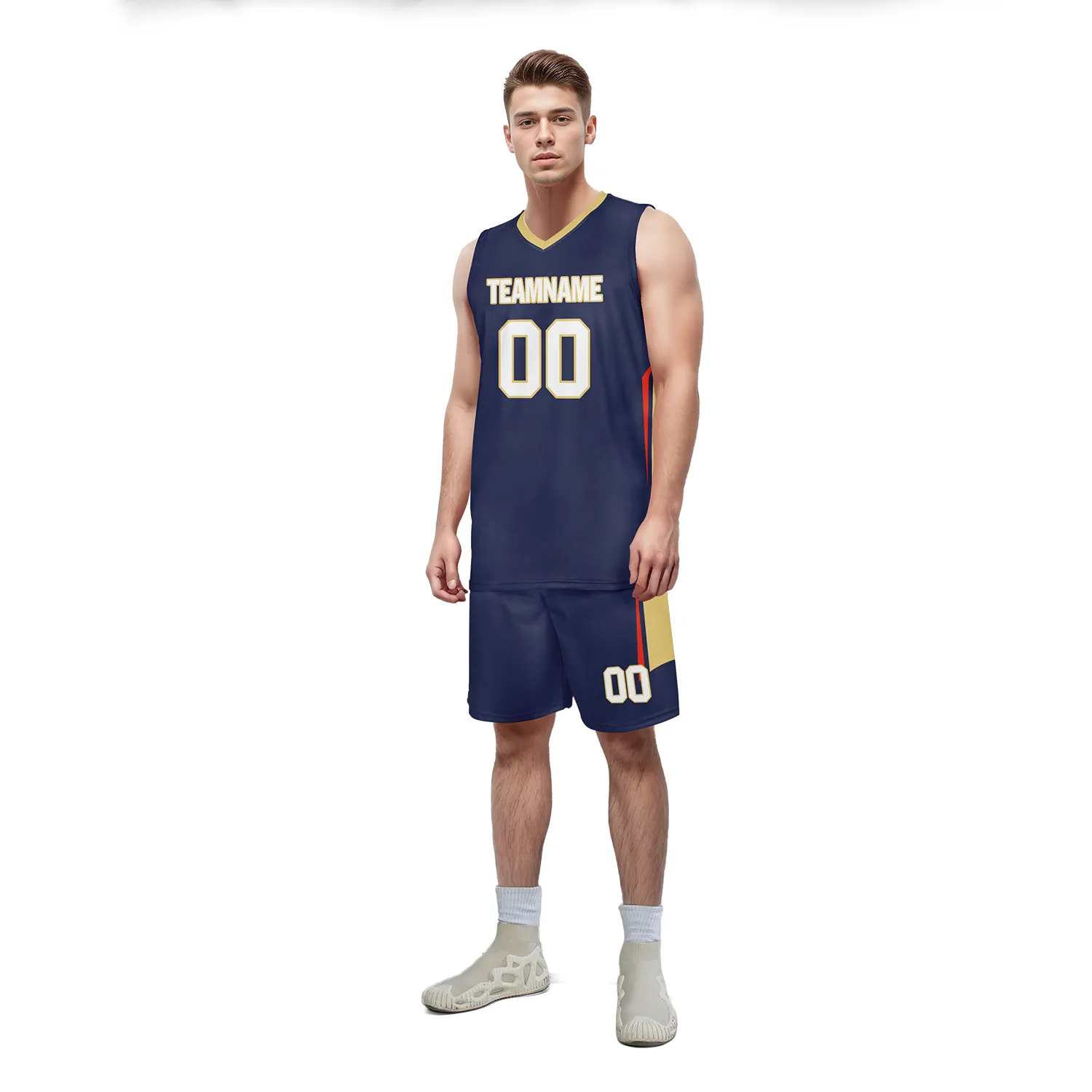Custom Deep Blue Classic Style Sports Uniform Basketball Jersey BBJ01-bd0a70e0