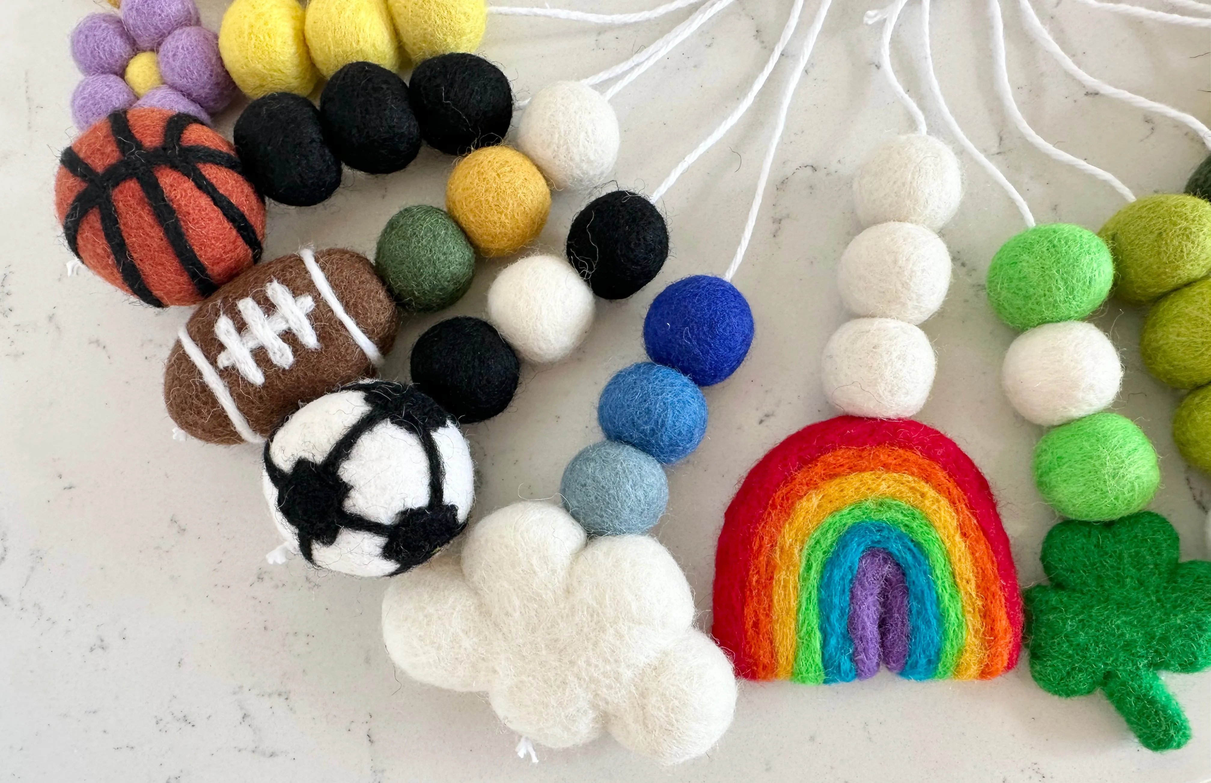 Custom Felt Shape Keychain