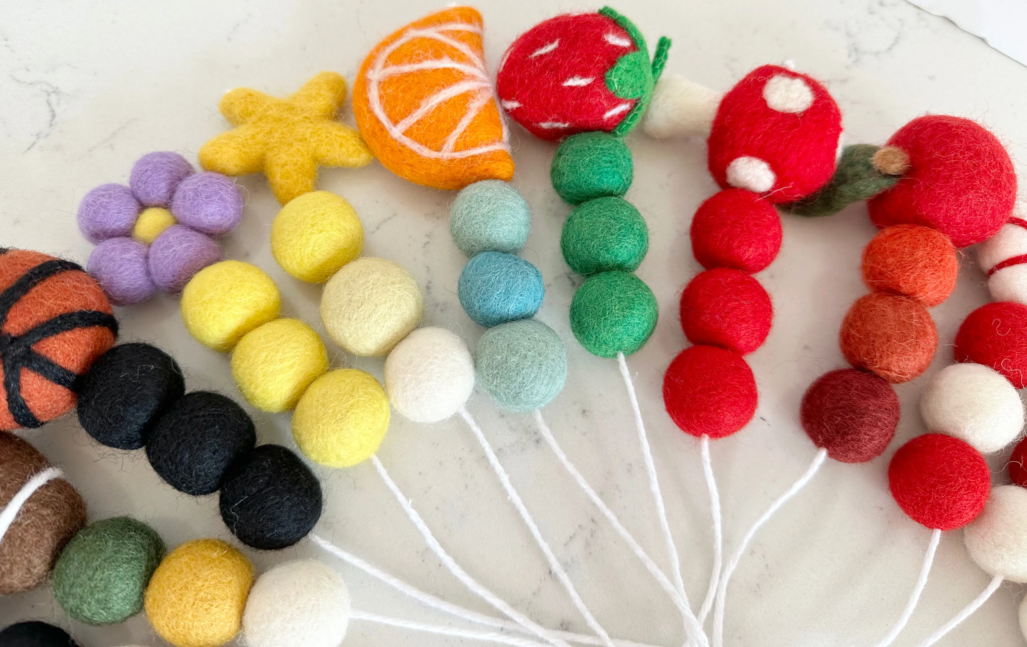 Custom Felt Shape Keychain