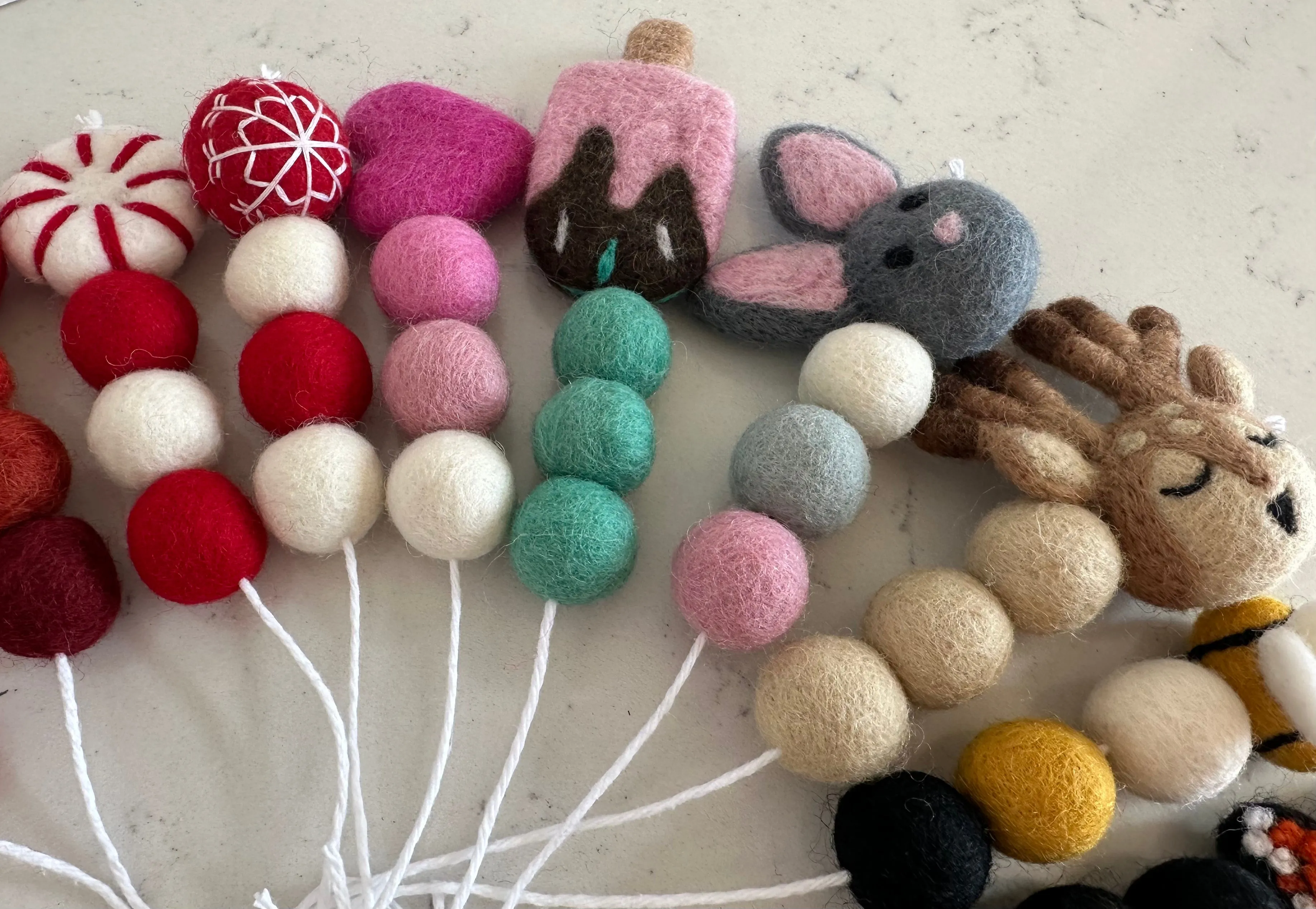Custom Felt Shape Keychain
